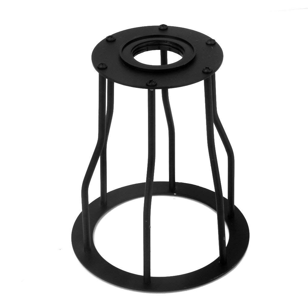 Wsfs Ijzer Vintage Retro Lampenkap Draad Lamp Kooi Voor Plafondlamp E27 Zwart Diy Industriële Lampenkap Lamp Nordic Lamp Cover