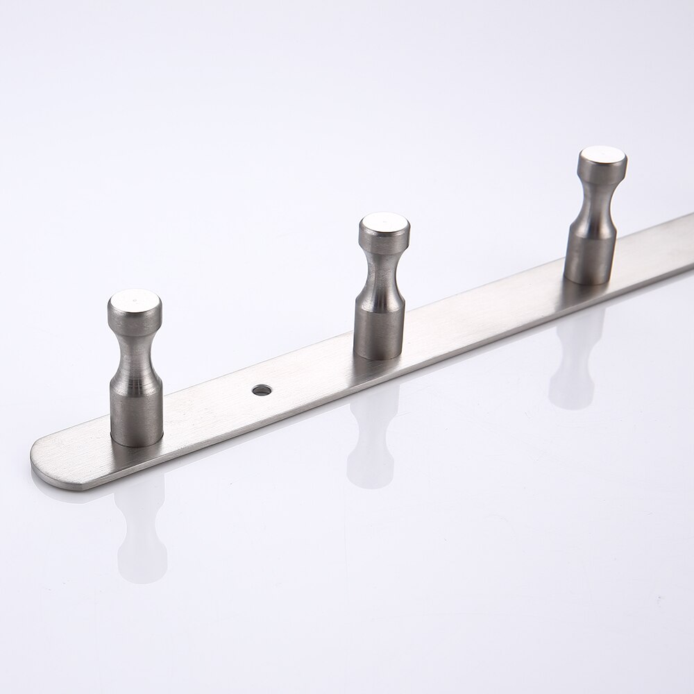 Wire Drawing Hook Wall Mounted 3-7 Holes Hooks Kitchen Wall Door Clothes Towel Hat Row Hooks Robe Hooks Hanger For Hanging