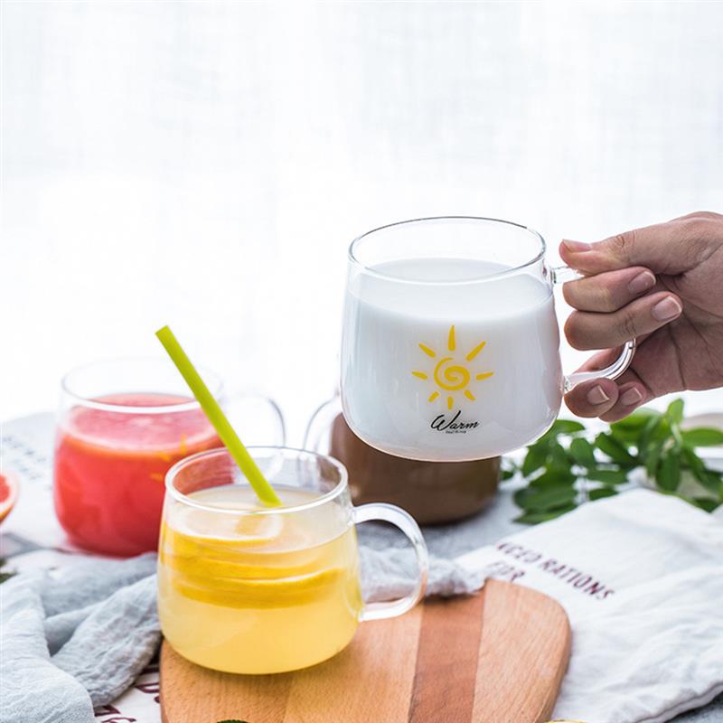 450ml kirkasta lämmönkestävää teetä olutmuki mehukuppi kahvikupit muki lasimuki lämmönkestävä juoma-astia juomamuki kupit