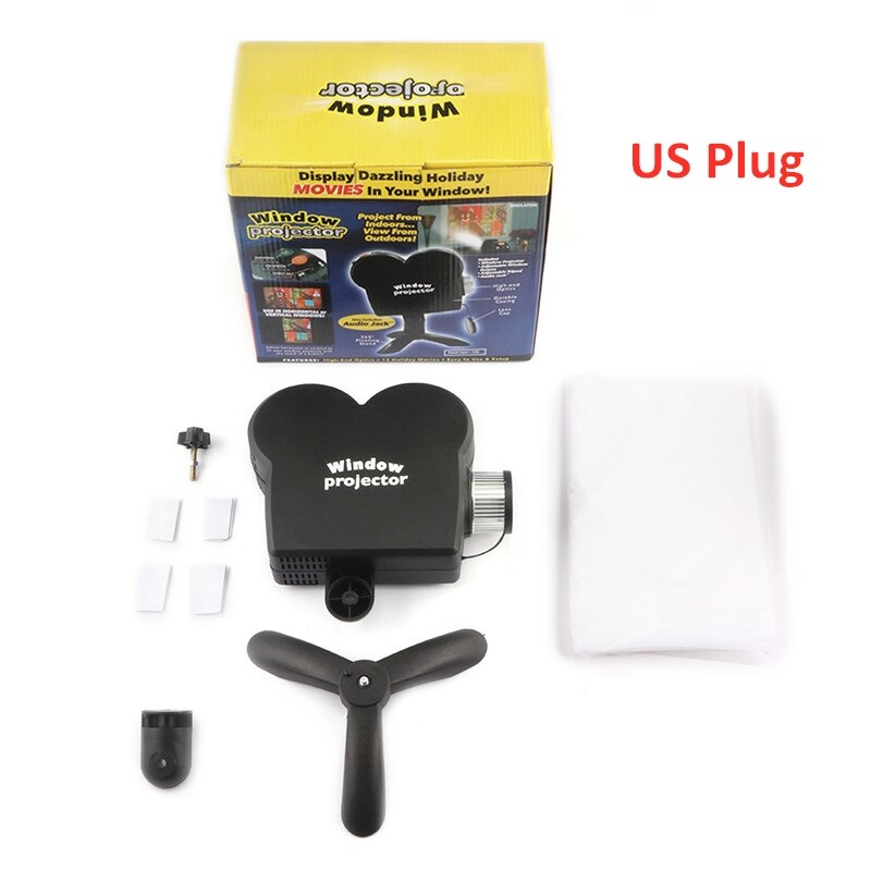 Window Projector Halloween Christmas Decoration Movie Projector Lighting Projector for Hallowmas Xmas: US Plug