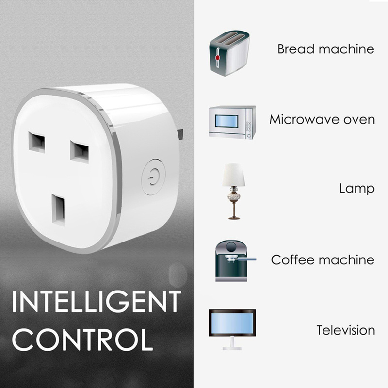 Smart Plug UK - Works with Alexa & Google Home - WiFi Remote Control - 10A 220V 600W - Overload Protection