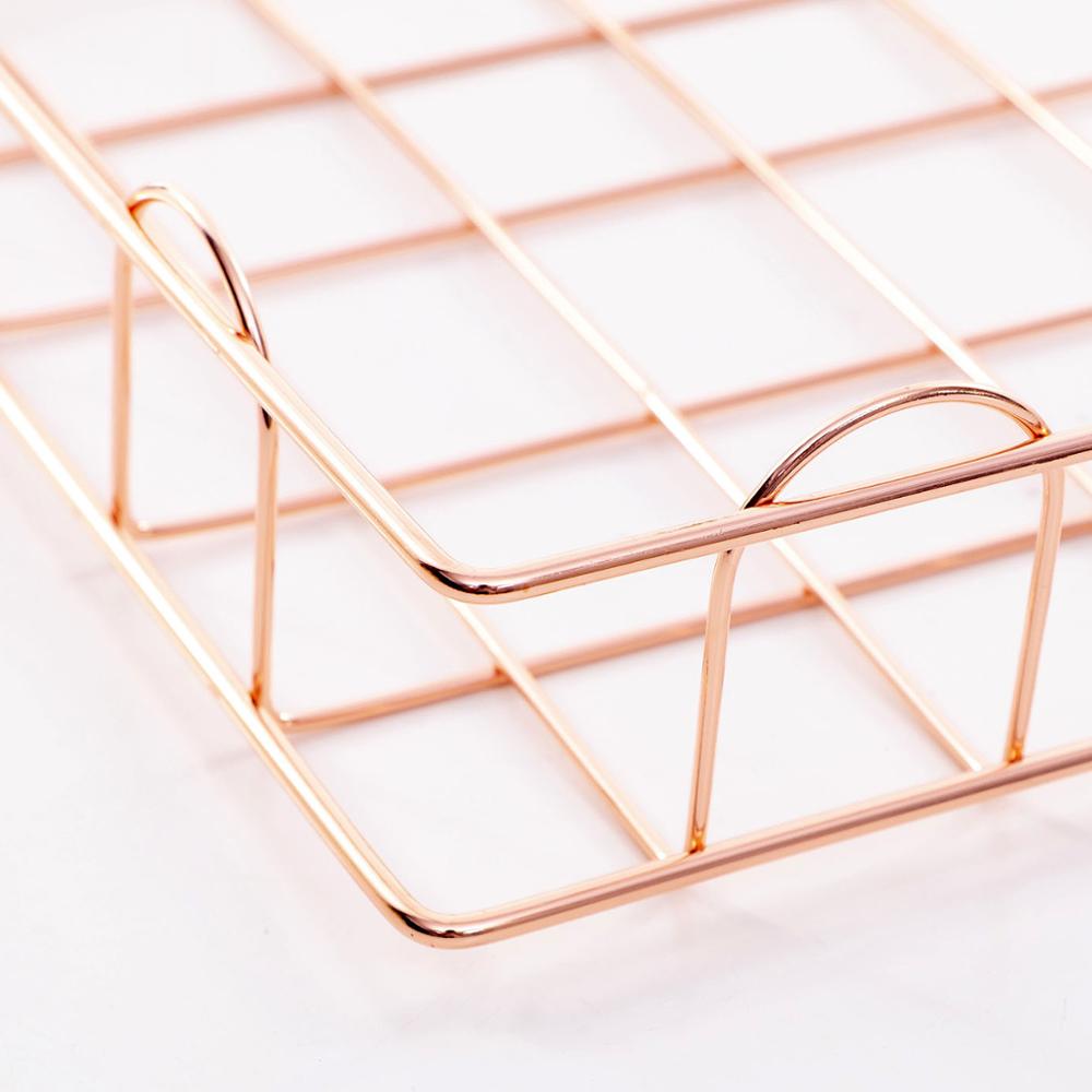 Gold Metall Datei Lagerung Korb 1/4 Schichten A4 Dokument Tablett Papier Ablage Papier Organizer Schreibtisch Papier Fach für Schicht lagerung