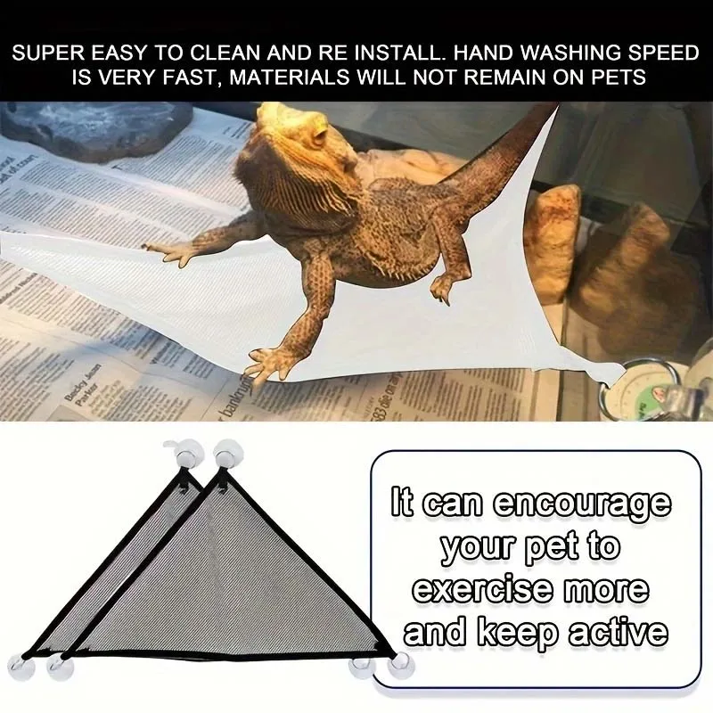 Hamak dla gadów Dekoracja terrarium dla jaszczurek Ptaki Maty dla gadów Artykuły dla zwierząt domowych