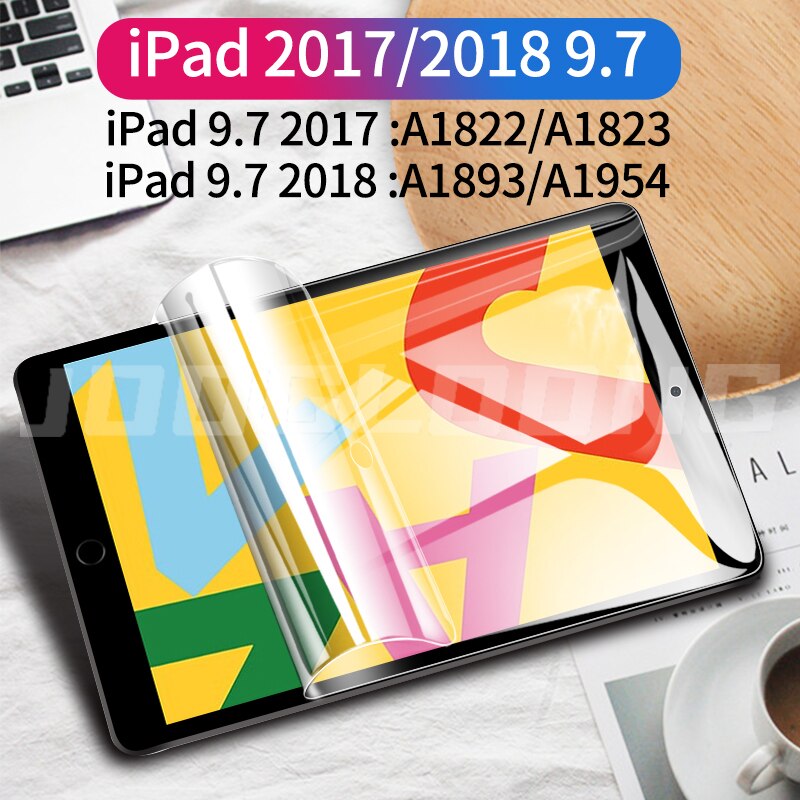 Hydrogel film For iPad 7th 8th 10.2 mini 6 5 Screen Protector For ipad pro 11 Air 4 3 2 10.5 Protective No Glass: Ipad 2017 2018 9.7