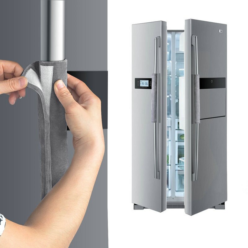 Køleskabsdørhåndtag dække køkkenapparat indretningshåndtag antislip beskyttelseshandsker til køleskab ovn holde fingeraftryk