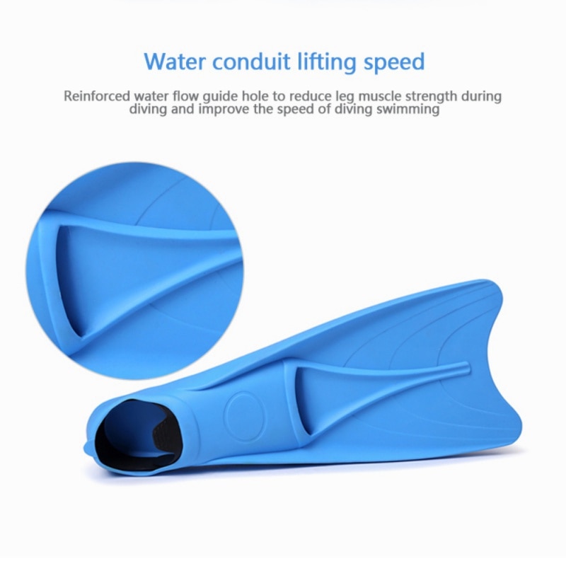 M-XL Diving Fins Submersible Foot Training Flippers Flexible Submersible Shoe Swimming Fins Rubber Snorkeling