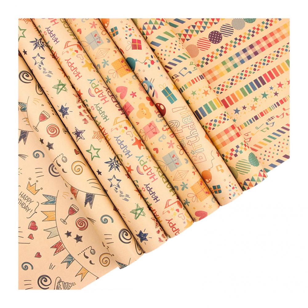 Gran papel de envolver caramelos reutilizable Kraft papel de embalaje de papel de una cara papel de envolver caramelos s para Bar de papel de embalaje