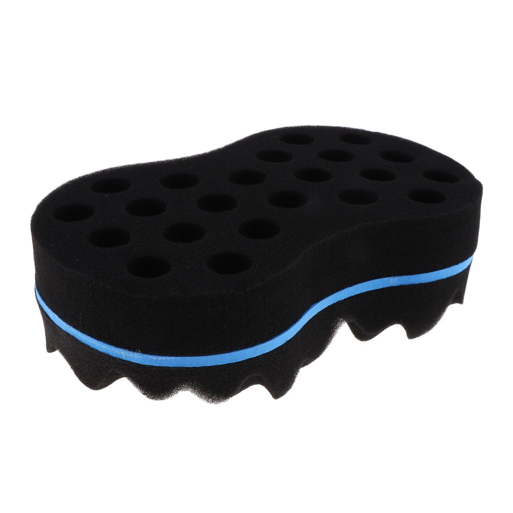 Curl Barber Twist Sponge Large Holes Hair Brush Double Sided Sponge Locking Twist Curling Coils Wave Male Boys and Female Girls
