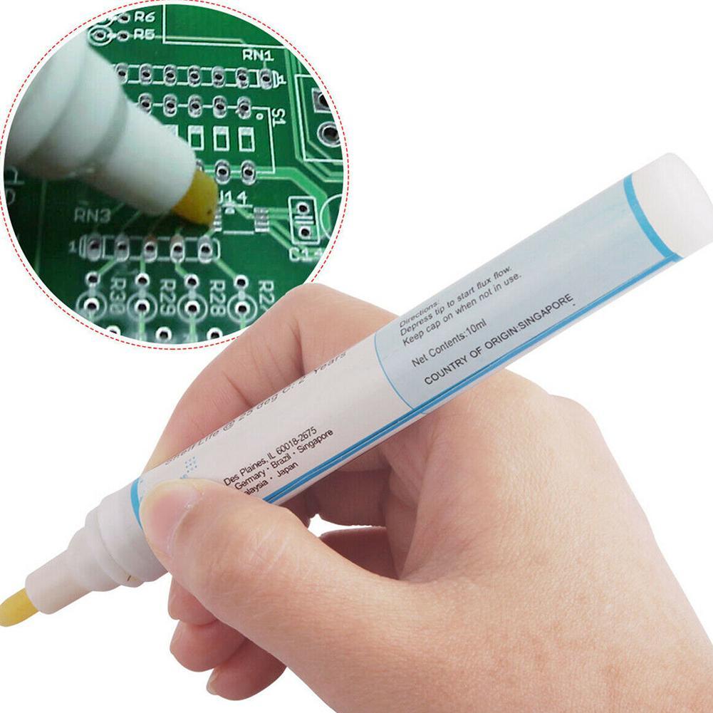 10ml Soldering Flux Pen For Automotive Computer No-clean Low Solder-free Fountain Rosin Welding Pens For DIY Solar Cell