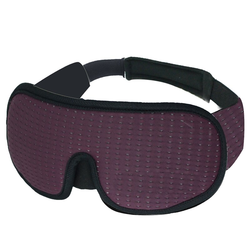 3D Sleeping Eye Mask for Sleep Soft Bandage on Eyes Eyepatch: Purple