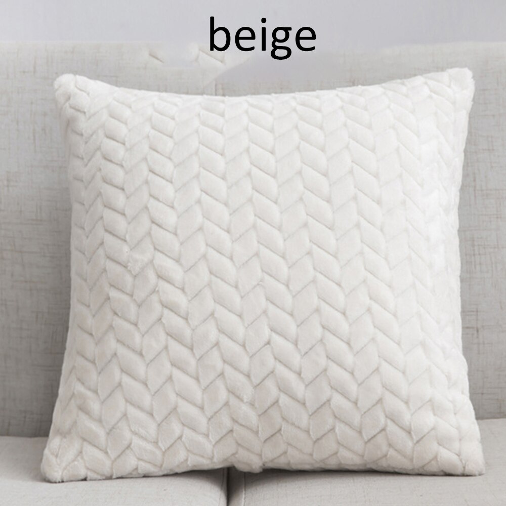 Boho stil handgjort kuddfodral plysch blå diamant med söt cirkel marockansk färgglada kuddfodral 45 x 45cm hem dekorativa: Beige