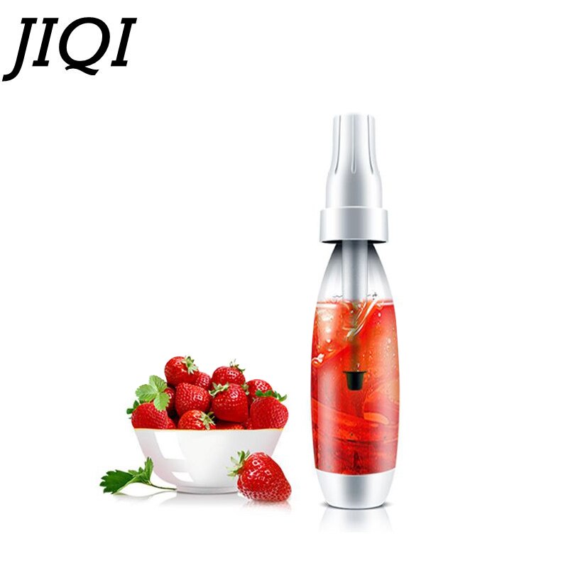 Jiqi 1000 Ml Draagbare Soda Sifon Maker Diy Bubble Vruchtensap Koolzuurhoudende Dranken Thee Machine Bar Club Creatieve Barman