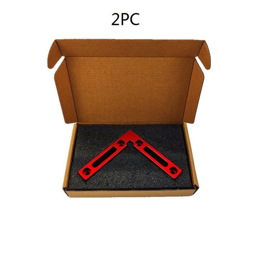 90 Degree Woodworking Ruler Square Right Angle L-Shaped Positioning Woodworking Measuring Tools with Scale Aluminium Alloy