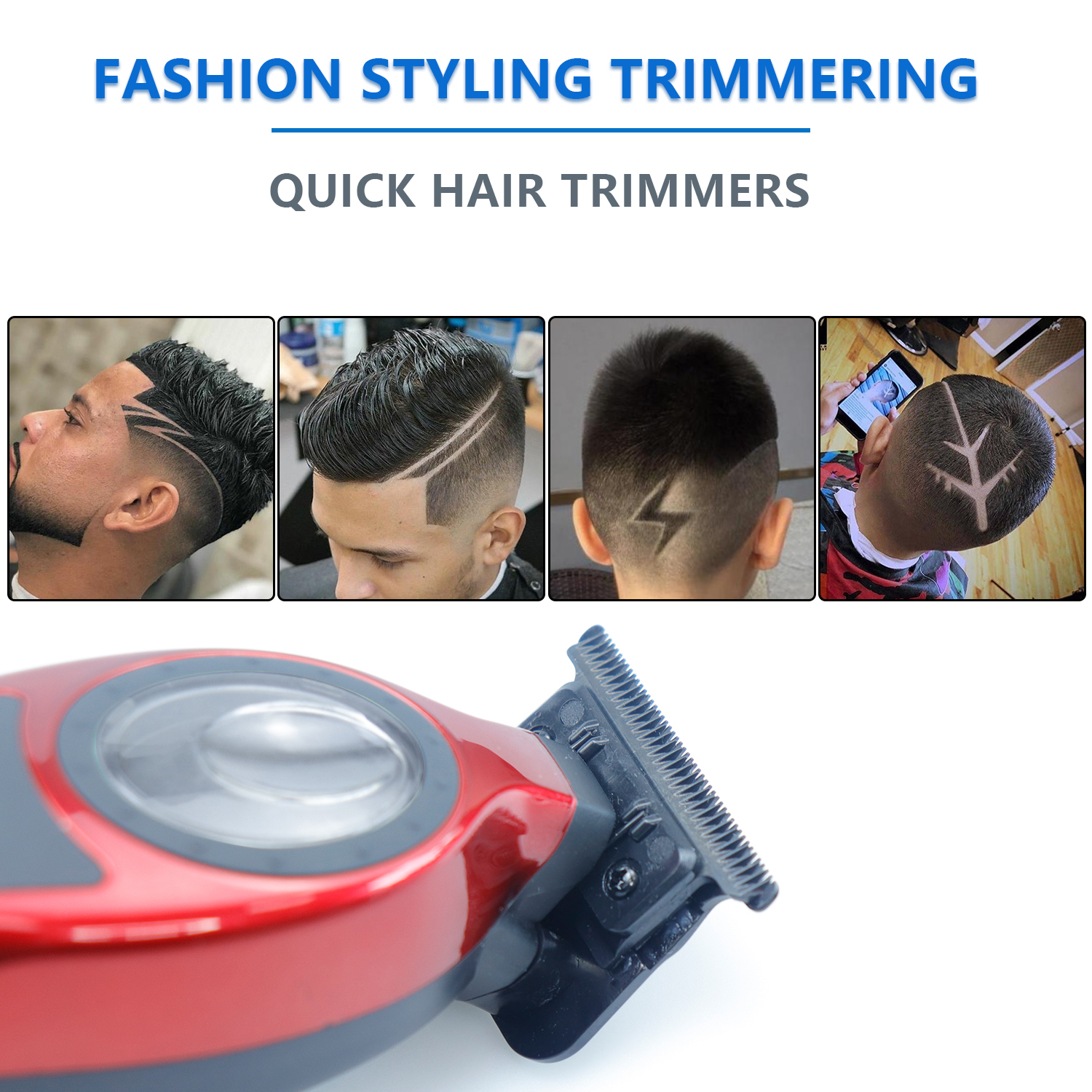 HClippers Barber Hair Trimmer Men's Electric Hair Clipper with DLC Coating Blade for Hair Styling Trimmering HC231S