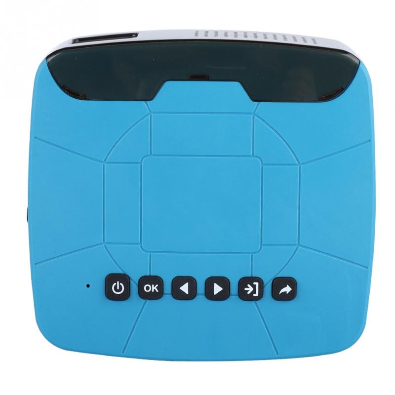 Dlp Micro Projector Mini Lcd Micro Projector 1080P Hd Video Projector Met Optische Trapezium Aanpassing Eu Vs Uk Au plug