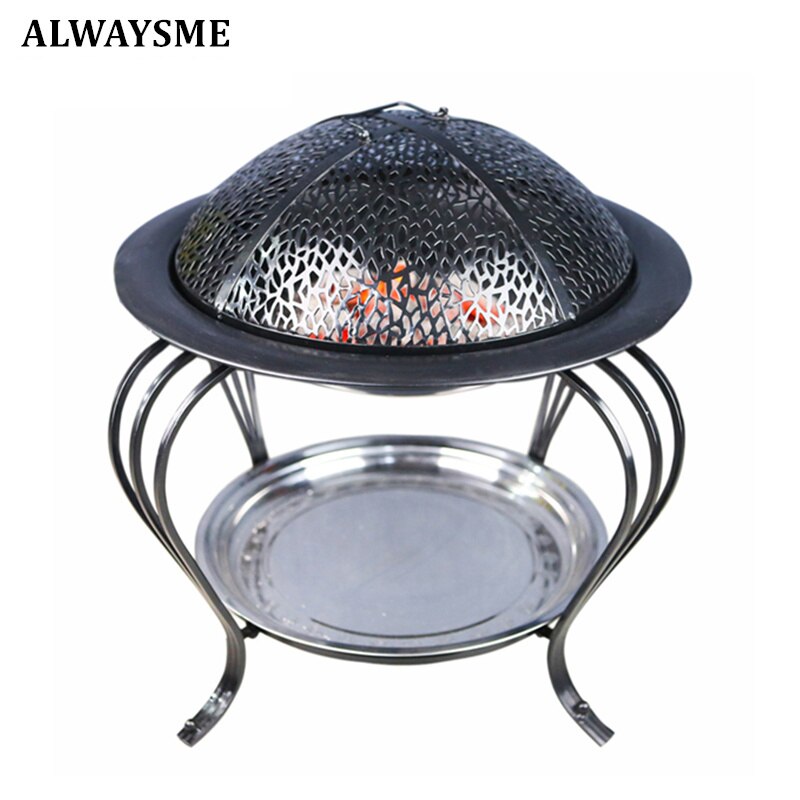 ALWAYSME FirePit FireWave FireOven Include Spark Guard Mesh Lid For Outdoor Or Indoor