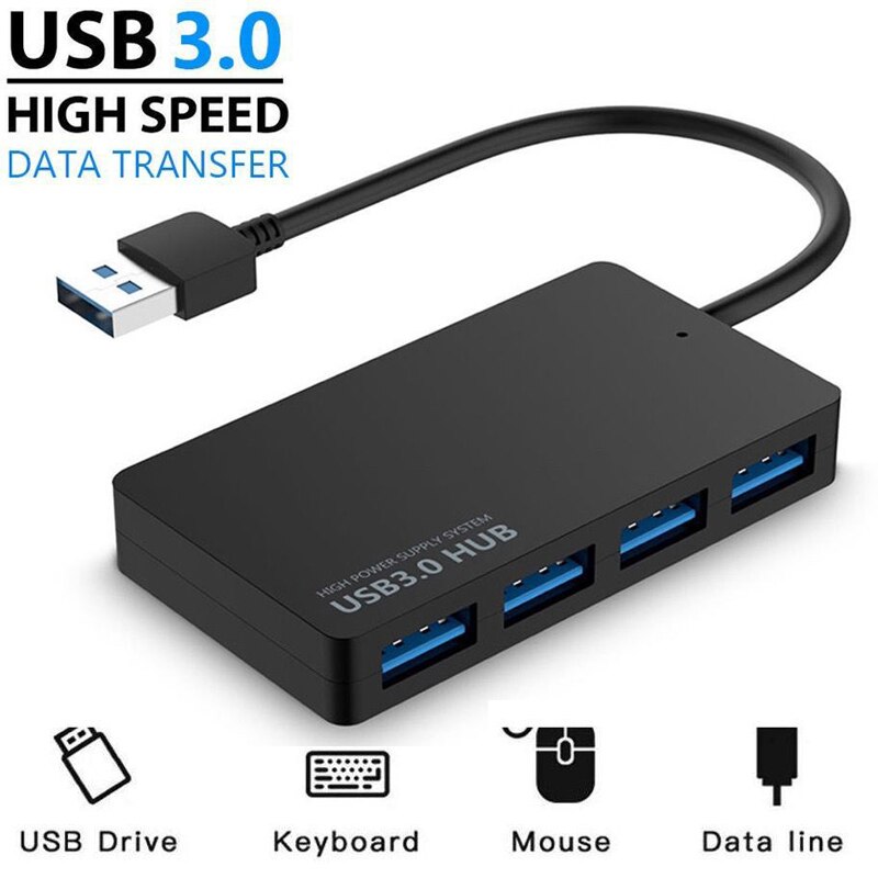 Hub Usb 3.0 2.0 Laptop High Speed Externe 4 Poorten Adapter Splitter Usb Expander Computer Accessoires Voor Macbook Usb Hub laptop