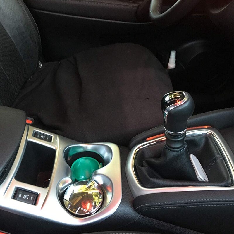 Til nissan qashqai bil gearkasse skifte panel dækning vand kop holder trims bil styling abs tilbehør