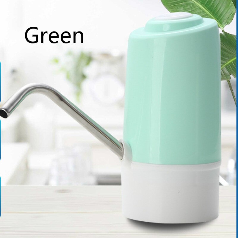 Fles Tap Dispenser Elektrische Water Dispenser Huishoudelijke Intelligente Oplaadbare Water Dispenser Automatische Water Dispenser: Green 1