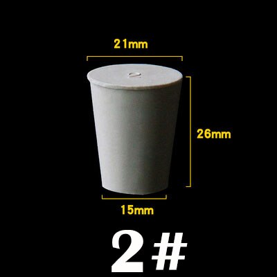 1pc 000#-14# White Solid Conical Rubber Stopper Blanking Plugs Tank Pipe Tapered Plug Seal End Cover Caps: Model-2