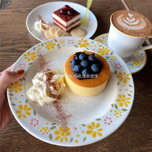 French style vintage coffee cup, small porcelain flower coffee cup saucer, dessert coffee cup, household drinking utensil ( ef50cc): Default Title