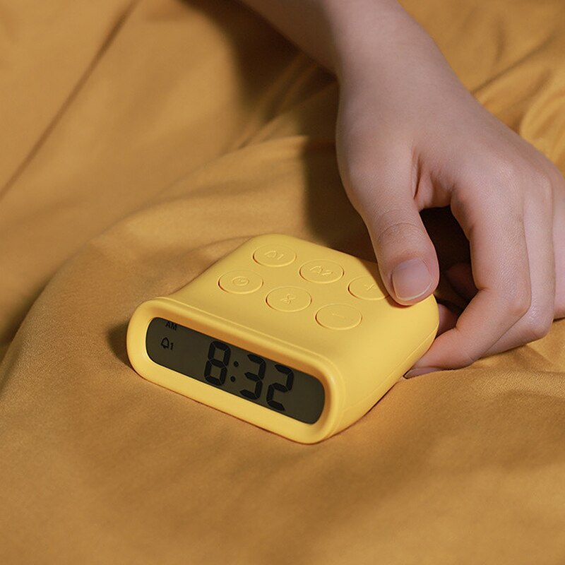 Smart Small Alarm Clock Home Decoration Bedside Luminous Small Clock Bedroom Charging Alarm Clock Decoration