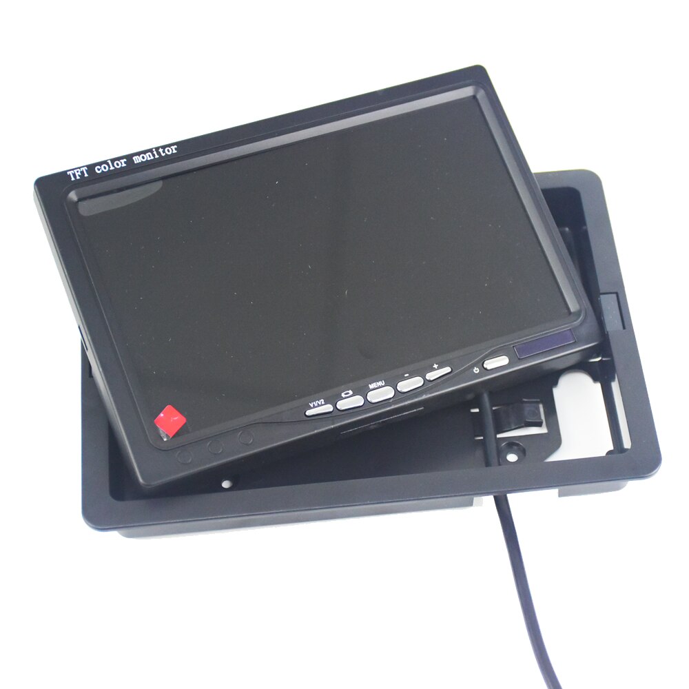 7 Zoll Farbe TFT LCD DC 12 V Auto-Monitor Rückansicht kopfstütze Anzeige Mit 2 Kanäle Video-eingang Für DVD VCD Umkehr kamera