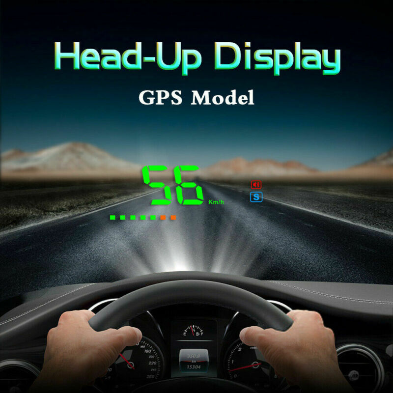 Digital GPS Speedometer HUD MPH / KM/h Overspeed Warning For Car Motorcycles