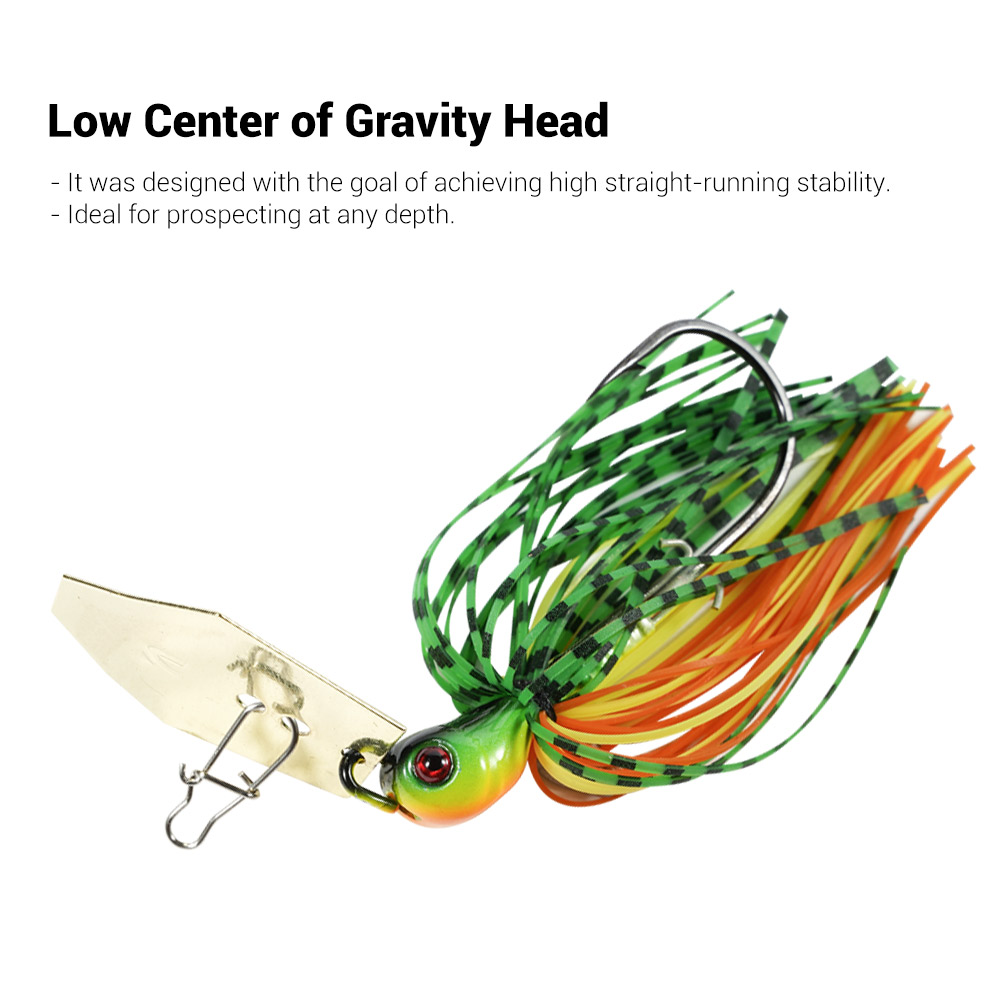 Noeby Chatterbait 10.5g 14g 21g 28g 35g Bladed Jig Needle Stinger Hook Vibration Wire Power Bait Pike Bass Jig Fishing Lure