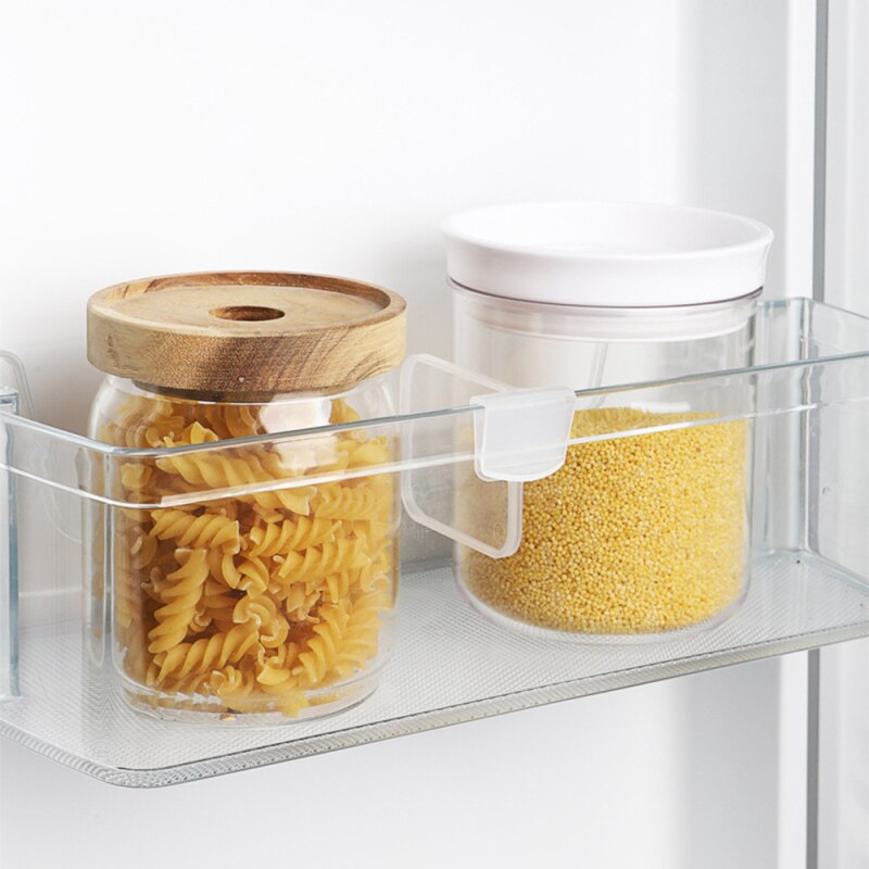 4 stuks keuken classificatie schot koelkast interne lade rek vrije combinatie plastic scheidingswand transparante keuken