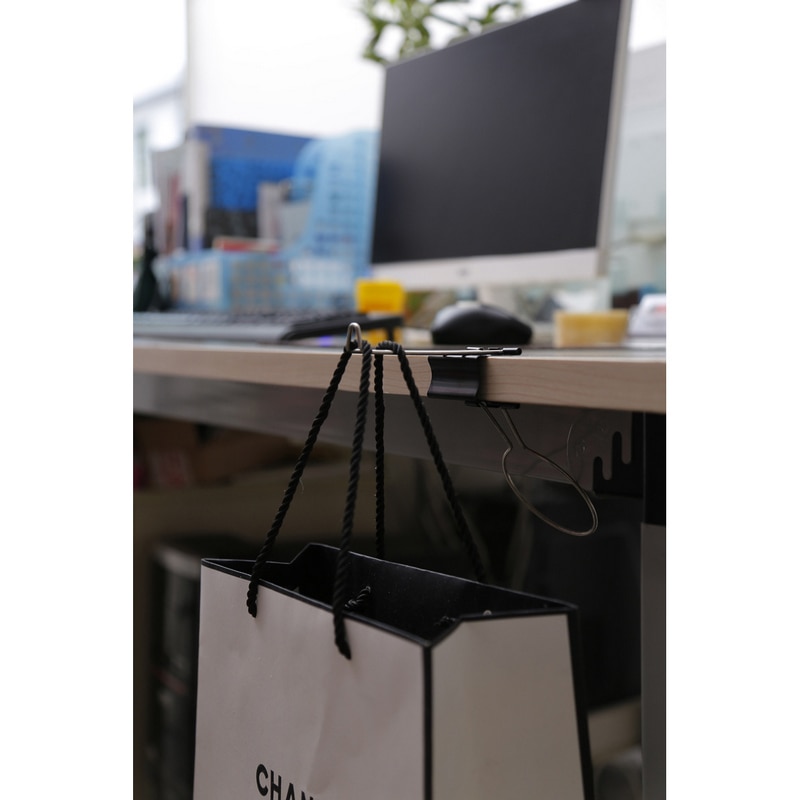 JX-LCLYL Kreative Schreibtisch Tisch Stehen Lagerung Gestell Büro/Heimat Trinken Tasse Halfter Clip Schwarz
