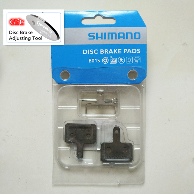 SHIMANO-pastillas de freno de resina B01S, para MTB MT200 /M315, br-M485, M445, M446, M447, M395, M355, M575, M475, M416, M396, M525, M465: B01S 1 pair
