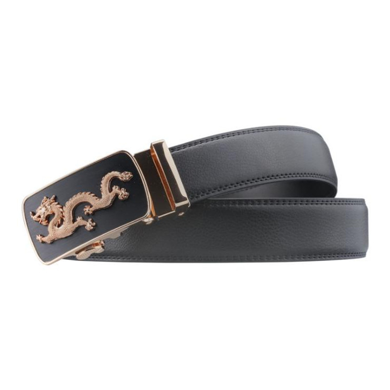 LannyQveen Style Men's Automatic buckle belts PU Leather Belt for men Ratchet Belt Stock