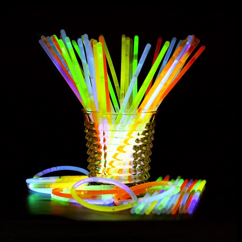 12pcs a Pack LED Glasses Flash Luminous Blind Eyewear Light Eye Mask Blinking Glowing Glasses for Halloween Christmas Party: 50pcs Glow Sticks