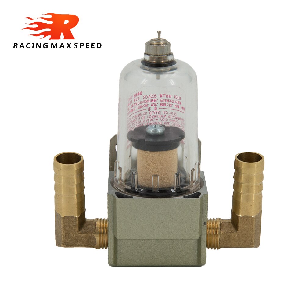 Universal 12mm bil auto motor oljeseparator fangst reservoar tank kan filtrere ut urenheter motorolje og gass separator: Svart