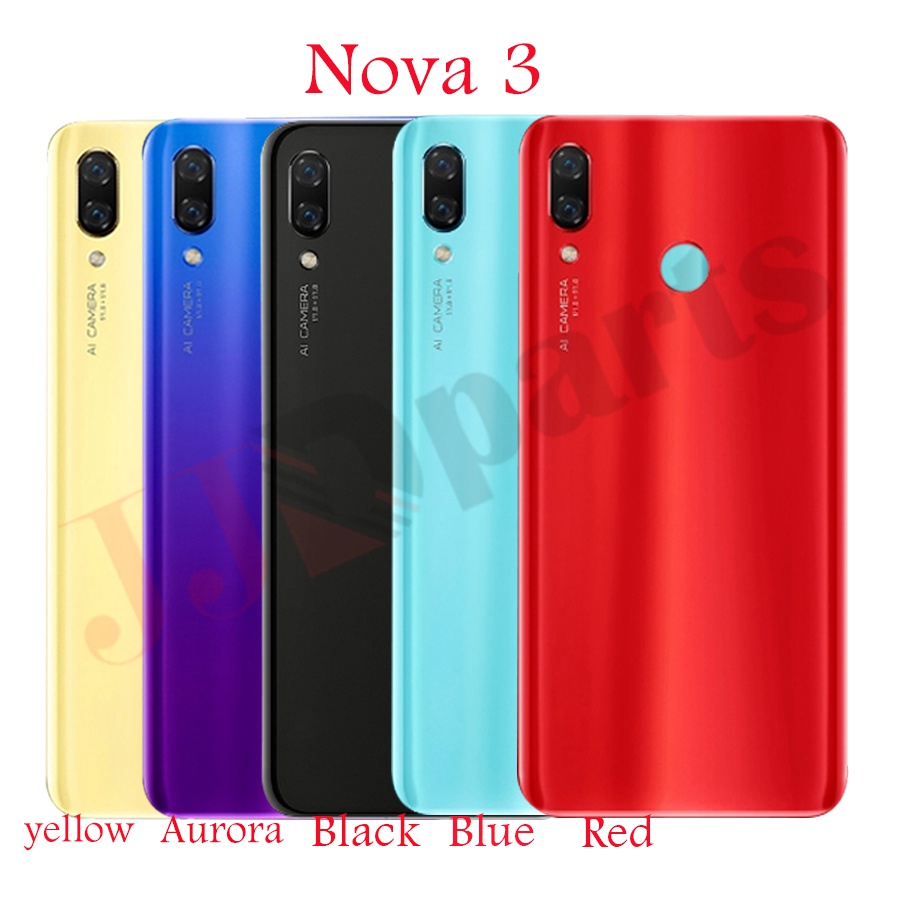 Original For Huawei Nova 3i Battery Cover Back Glass Rear Battery Cover Door Housing For Huawei Nova 3 Nova3 Battery Cover