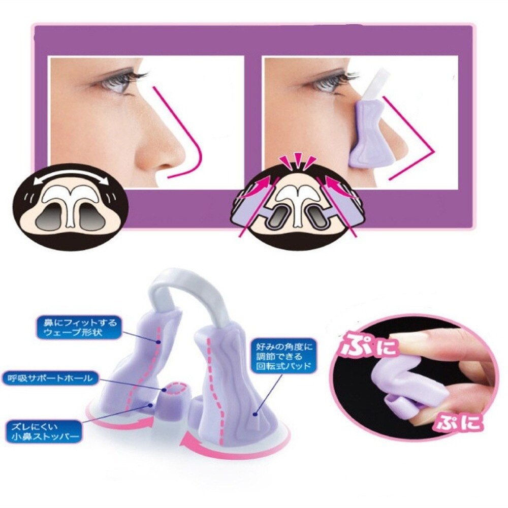 Magic Neus Shaper Clip Neus Lifting Shaping Shaper Brug Neus Straightener Silicone Neus Slimmer Geen Pijnlijke Pijn Beauty Tool