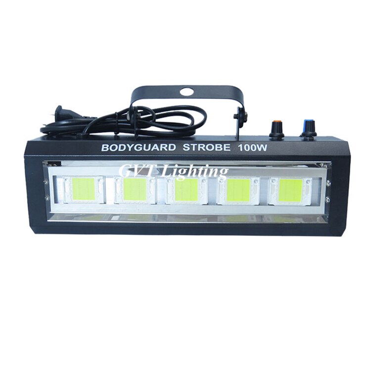 auto lydkontroll 100w ledet hvit strobe lys til dj diskoteker hjemme familiefest bar scene musikk forestilling stroboskop