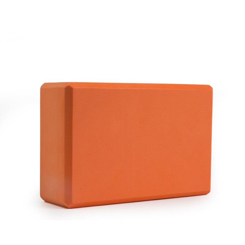 EVA Gym Blocks Foam Brick Yoga Pillow Cushion Stretching Body Shaping Yoga Blocks Training Exercise Fitness Set Tool: Orange