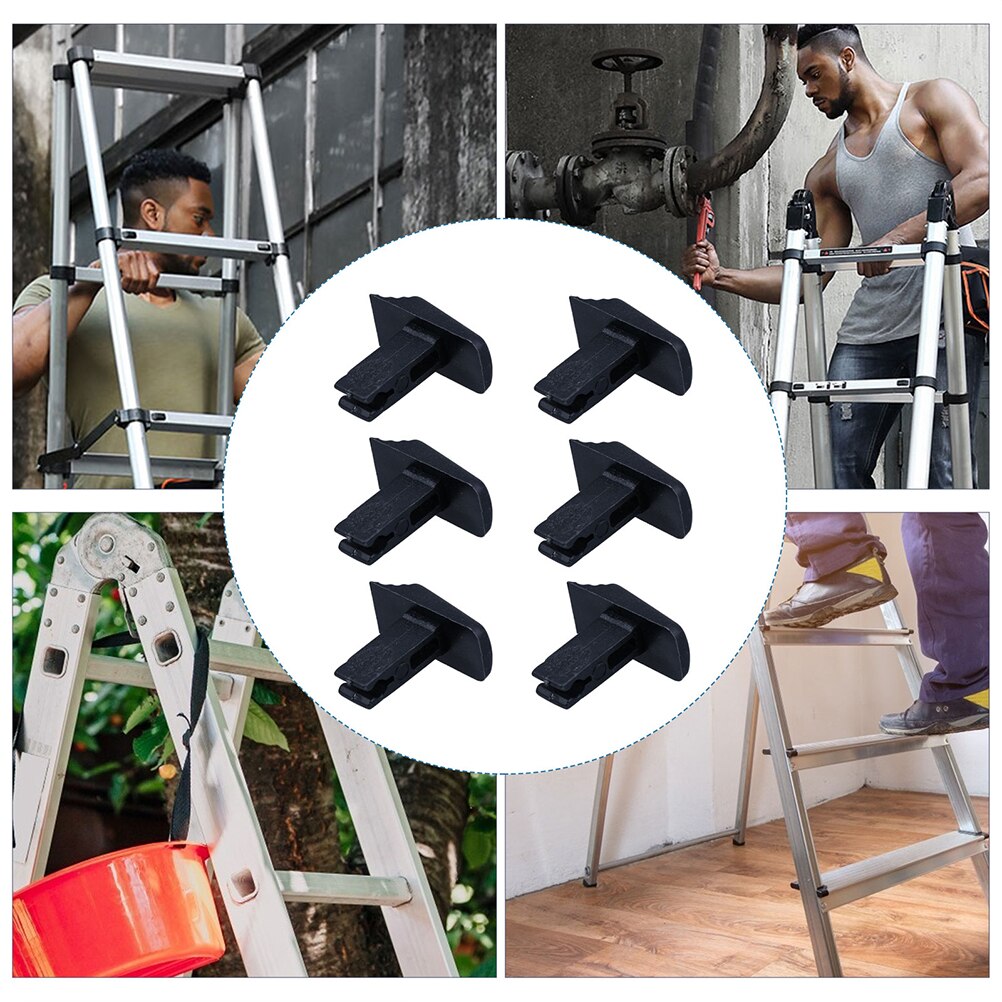 10Pcs Telescopic Ladder Switches Lift Ladder Universal Switch Devices (Black)