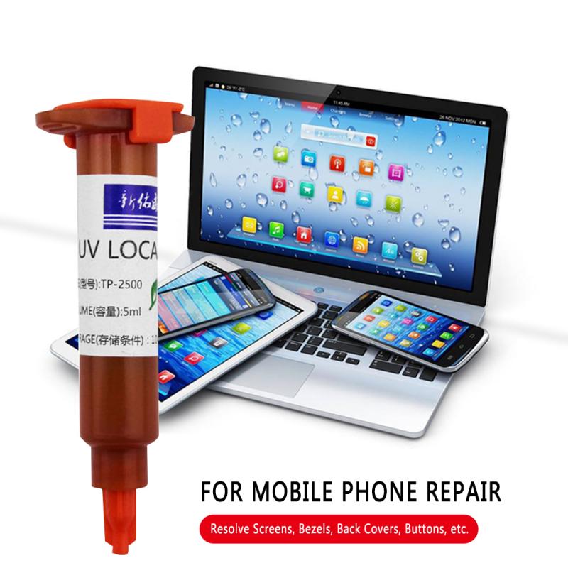 5ML UV Kleber Loca Optischen Kleber TP-2500 Schatten Wasser Klebstoff Für praktisch berühren Bildschirm Reparatur Werkzeug Für Samsung IPhone