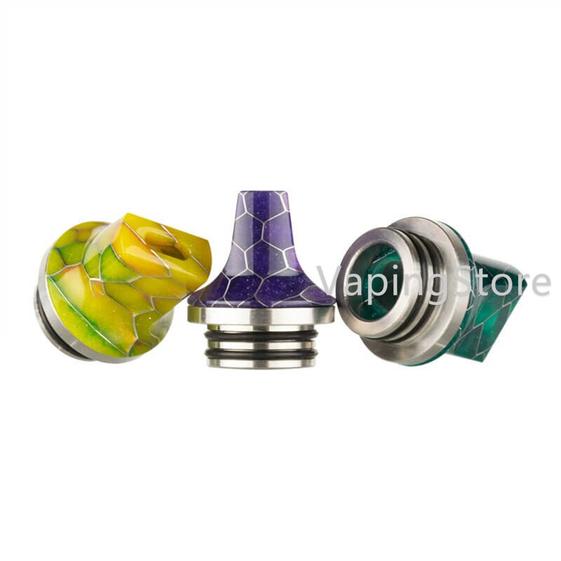 Delrin SS 810 Flat Drip Connector Tip Polished Adaptor Odan Tank/Odan Mini Tank/Skrr S/NRG Tank/Hellvape Destiny RTA Mouthpiece