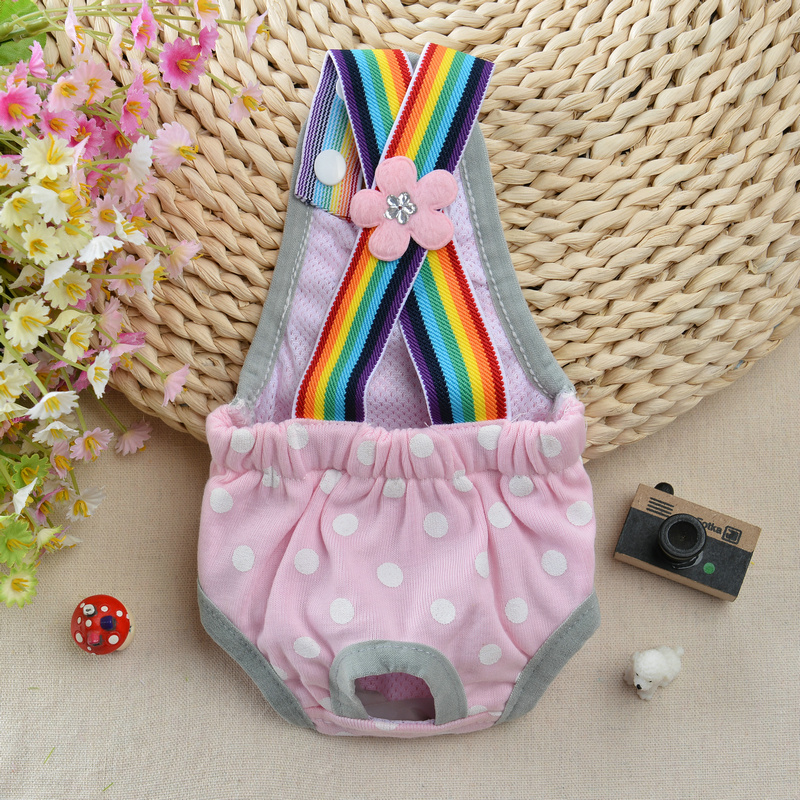 Punkt Denim Hund Weibliche kurze Hose Hosen für Kleine Mittelgroße Hunde Chihuahua Pinscher Physiologische Höschen mascotas Unterwäsche Zubehör: XXL / Grün