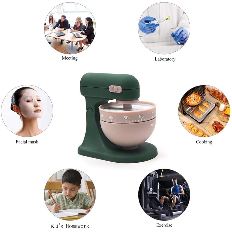 Kitchen Timer Cooking Timer Reminds 60 Minutes Mechanical Countdown Clock Time Management