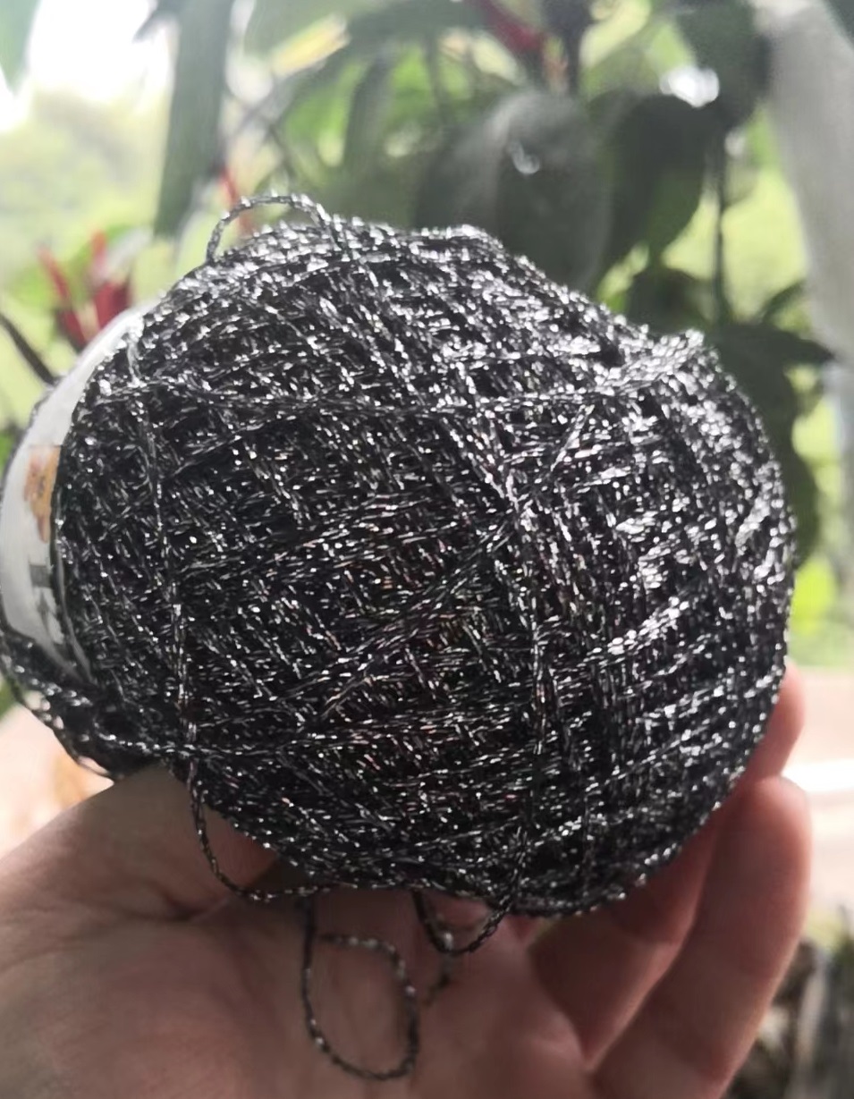 50 g/Knäuel, bunt, einzigartig, Gold, Silber, Wolle, Baumwolle, metallisch-Garn, Strang, Häkelfaden, Glitzer, handgewebte Basteltasche: Lila