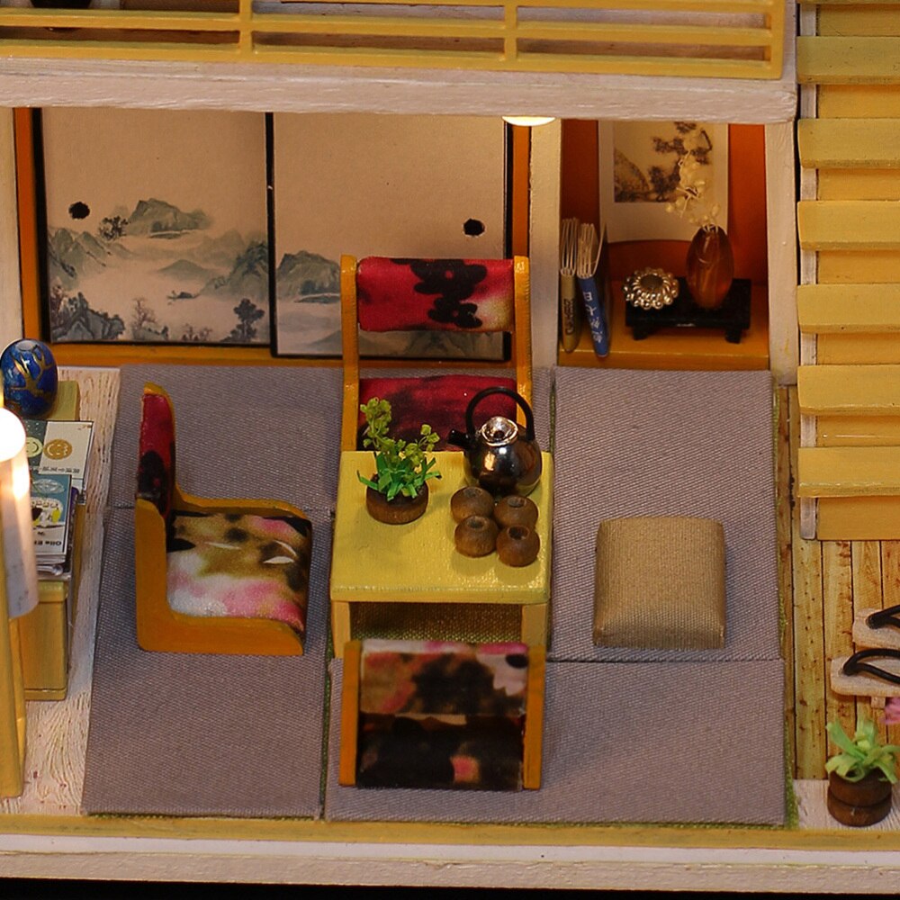 Diy Hokkaido Huis Craft Diy Tatami Kamer Huis Monteer Miniatuur Huis Kit Kleine Huis Model