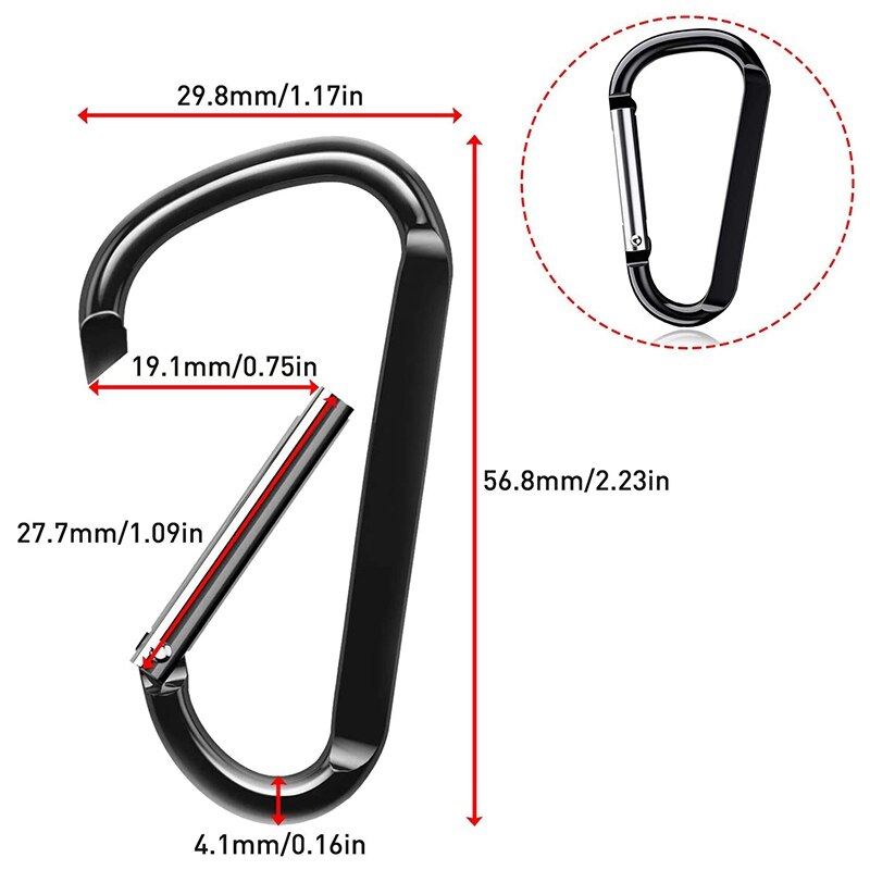 Pinces à bâche avec mousqueton, pince à pouce robuste pour tente de Camping, auvents, Camping en plein air