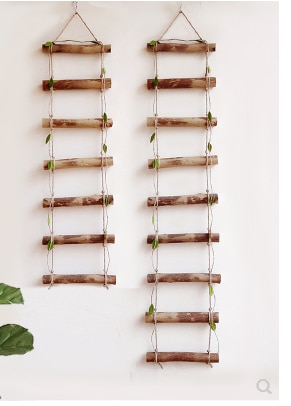 Pohjoismainen tyyli pienet tikkaat seinäkoristelu roikkuu escalera madera decorativa