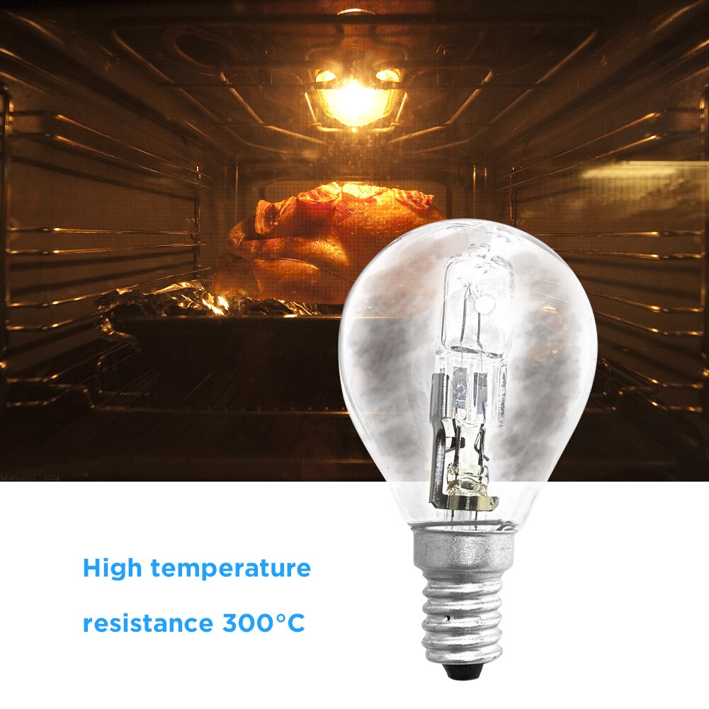 Oven Lamp P45 Halogen Bulb 42W E14 220V High Temperature Resistant 300 Degree BBQ Light Oven Light Kitchen Microwave landmark