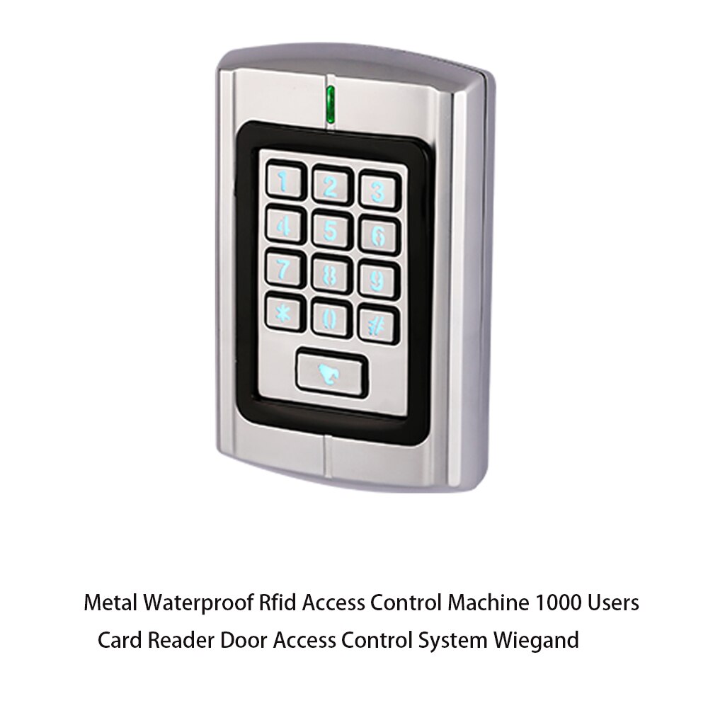 Metal Waterproof IP65 125KHZ Rfid Access Control Machine Keypad 1000 Users13.56MHZ IC Card Door Access Control System RT380